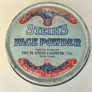 Vintage Stein's Face Powder Tin